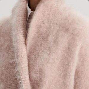 Guy Laroche- Pale Pink Vintage Wool Longsleeve Duster Jacket